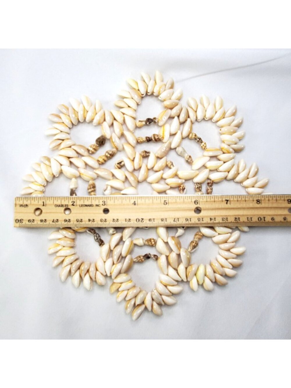 Puka Cowrie Sea Shell 8" Trivet Hot Plate Wall Decor Tropical Ocean Beach Boho - Picture 2 of 5